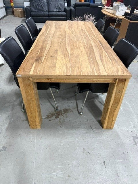 Robuuste eetkamertafel Xooon 230x100x78 cm, Ophalen, 200 cm of meer, 50 tot 100 cm, Zo goed als nieuw
