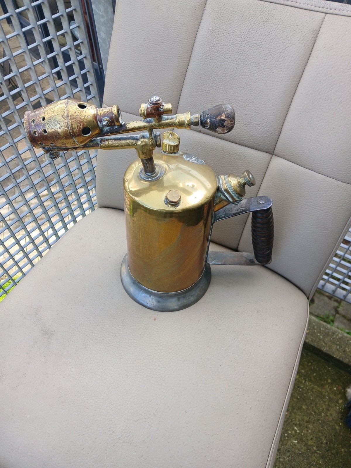 antieke kopere spiritus brander, Ophalen of Verzenden