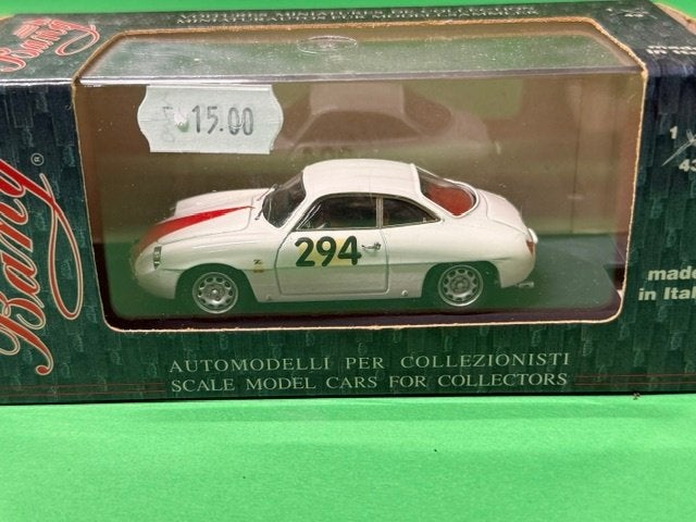 Bang Alfa Romeo Giulietta SZ #294 1962 1:43, Overige merken, Via degli Olmi 22/3, 61100 Pesaro, Italy, Ophalen of Verzenden, Zo goed als nieuw