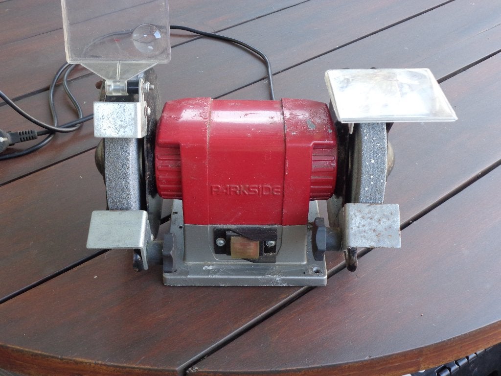 slijpmachine, Doe-het-zelf en Verbouw, Gereedschap | Slijpmachines, Ophalen, Gebruikt, Minder dan 700 watt, Werkbankslijpmachine