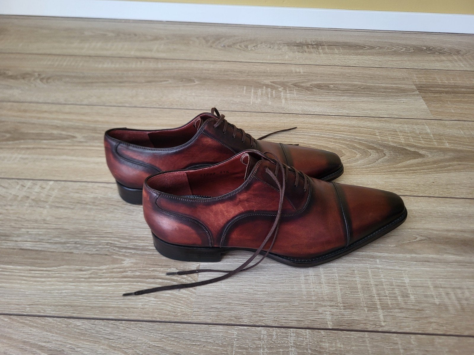 Magnanni Seleccion leren herenschoenen EU 41.5 / US 8.5, Kleding | Heren, Schoenen, Bruin, Ophalen of Verzenden, Zo goed als nieuw