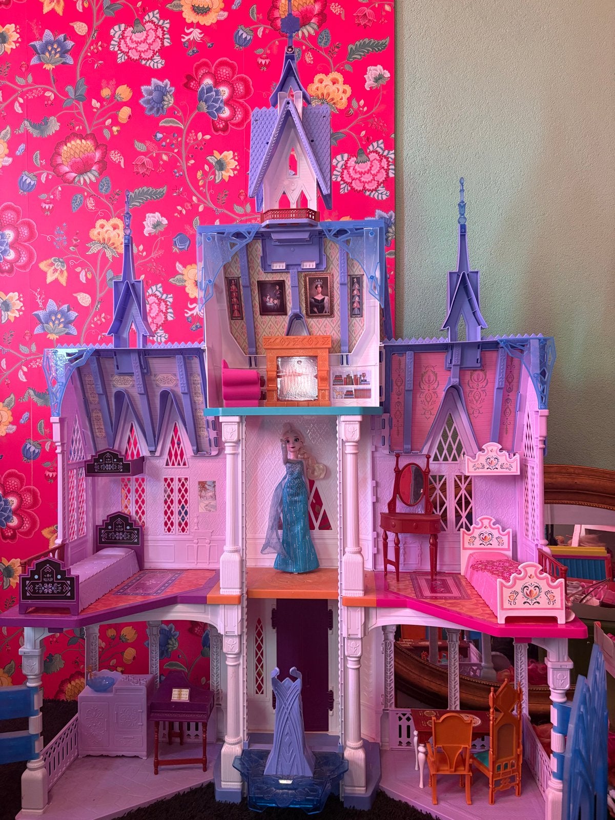 Disney Frozen Kasteel met Elsa pop en accessoires, Ophalen, Gebruikt, Overige typen