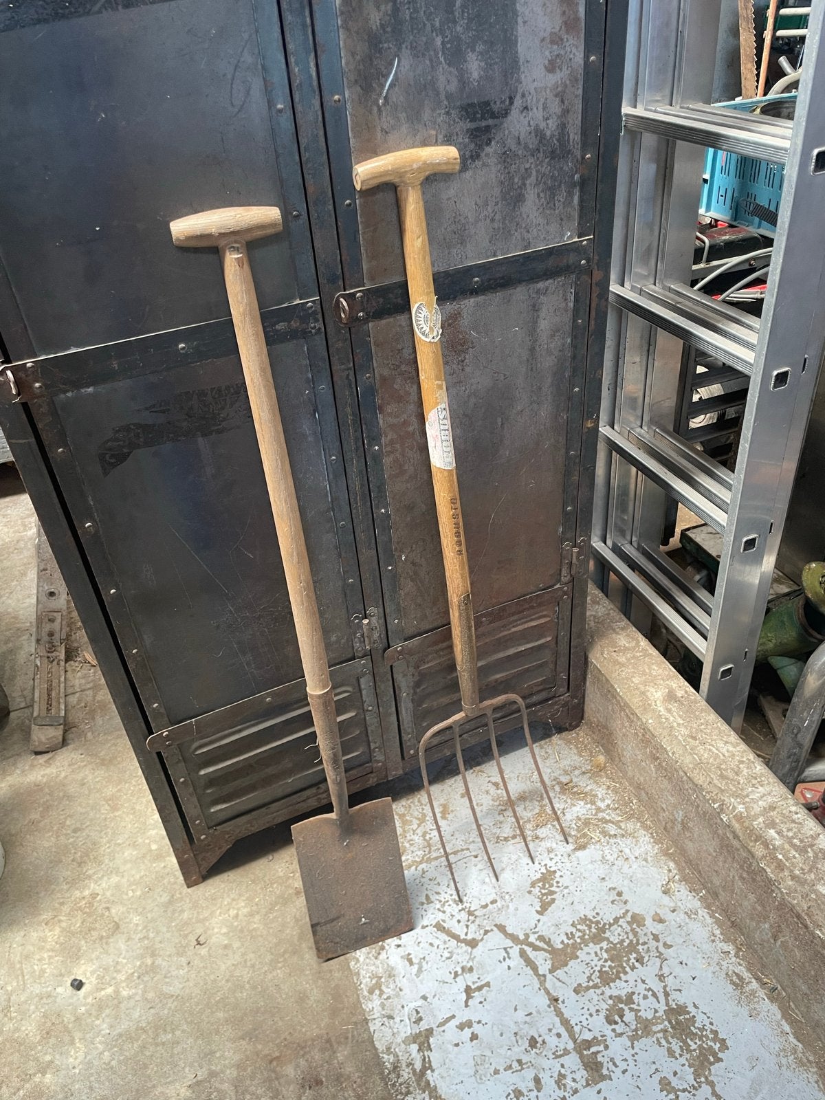 hooivork/ riek en spade - tuingereedschap, Ophalen, Gebruikt