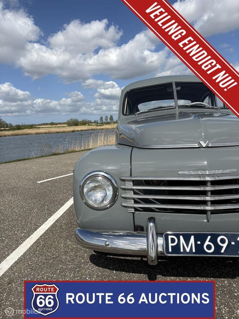 Volvo PV444 | 1955 | Route 66 Auctions, Auto's, Overige carrosserieën, Zwart, Bedrijf, Handgeschakeld