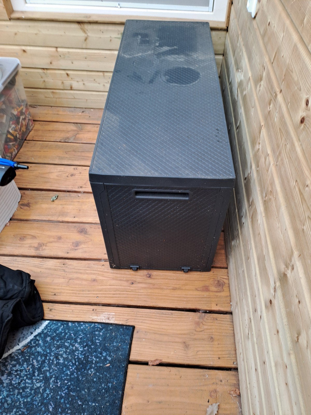 Handige kunststof opbergbox voor buiten, Tuin en Terras, Ophalen of Verzenden, Gebruikt, Kunststof, Overige typen