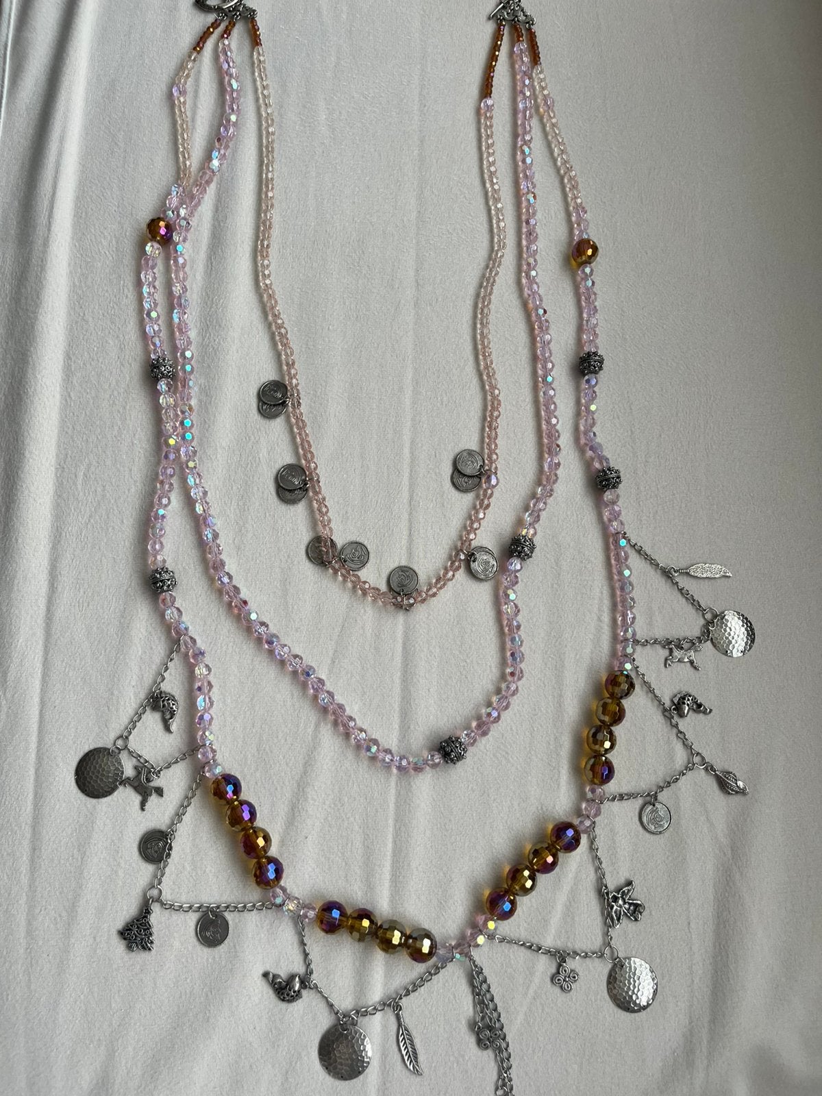 Antieke kettinge, Sieraden, Tassen en Uiterlijk, Kettingen, Ophalen of Verzenden, Zo goed als nieuw, Overige materialen