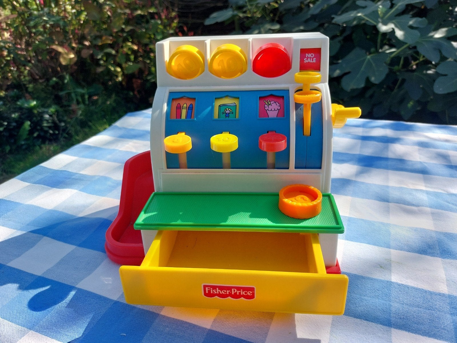 Fisher-Price Speelgoedkassa met munten, Ophalen of Verzenden, Gebruikt, Speelset, Met geluid
