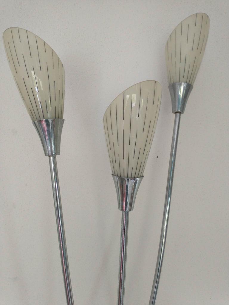 Vintage Sprietlamp Jaren '50-'60 - 198cm - Zeer goede condit, Ophalen, Zo goed als nieuw, Metaal, 150 tot 200 cm