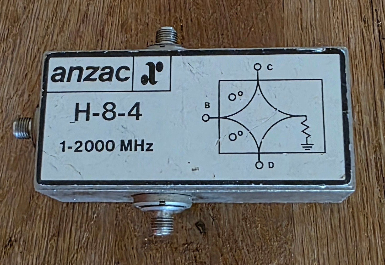 Anzac H-8-4 RF Power Combiner/Splitter 1-2000 MHz, Ophalen of Verzenden, Gebruikt