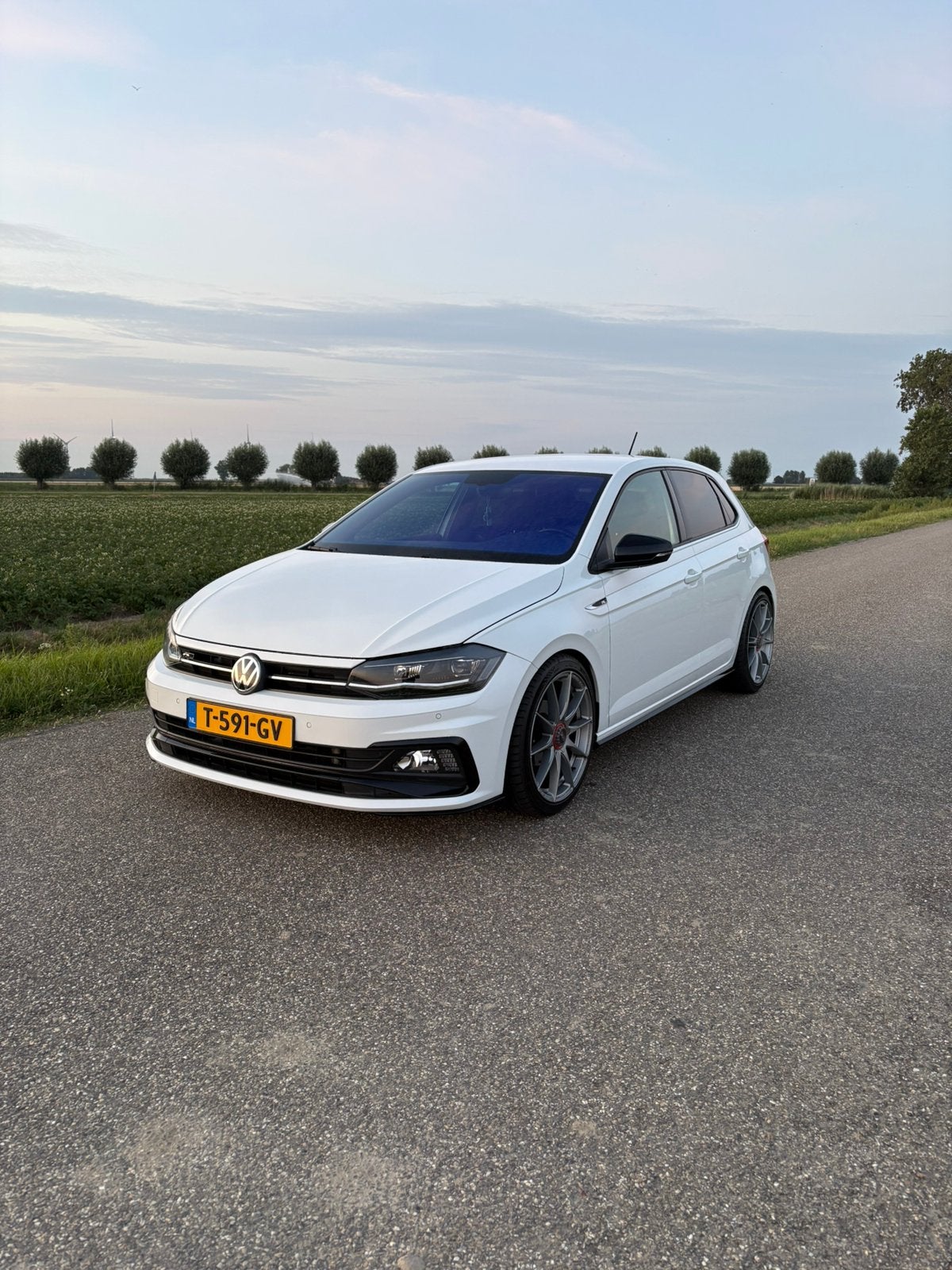 Volkswagen Polo 1.0 TSI 2018, Auto's, Voorwielaandrijving, 40 €/maand, Euro 6, Wit