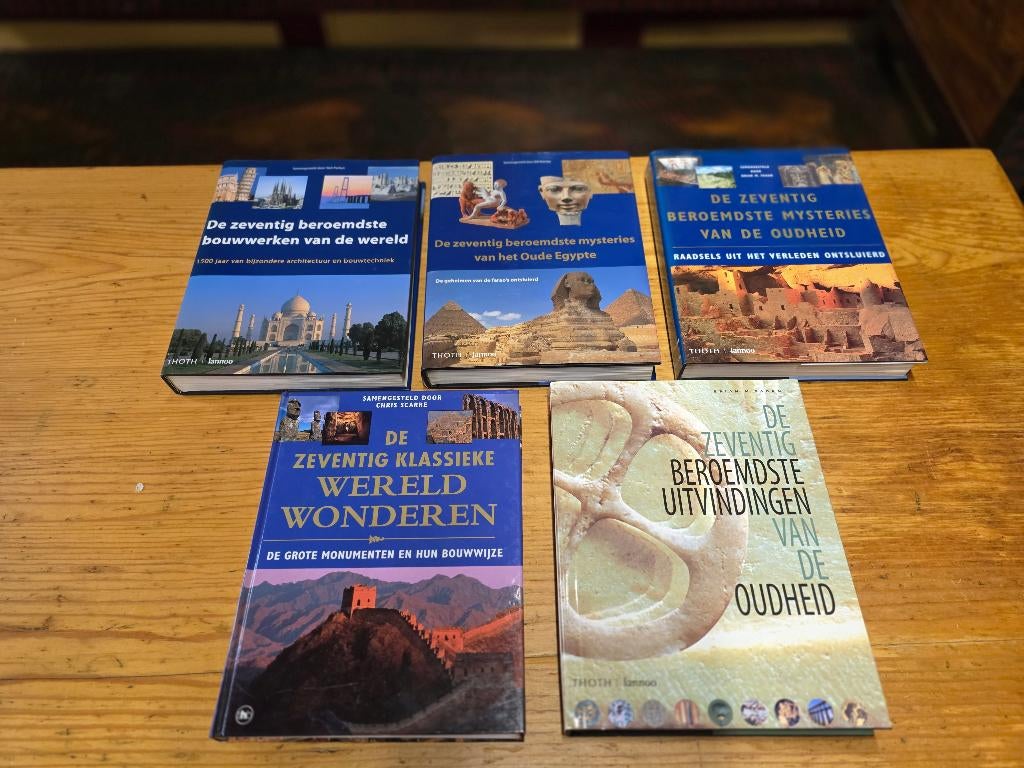 Boeken 5 stuks van Toth Lannoo. De zeventig beroemdste, Boeken, Geschiedenis | Wereld, Gelezen, Ophalen of Verzenden