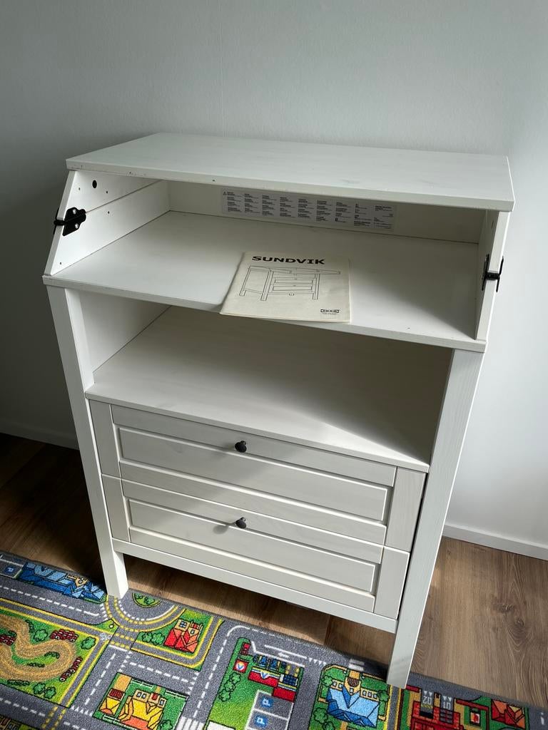 IKEA Sundvik Commode/Ladekast met Verschoonkussen, Ophalen, 70 cm of meer, Zo goed als nieuw, 75 tot 100 cm