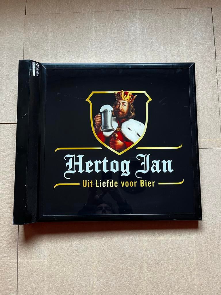 Hertog Jan Lichtbak 60x60cm - Full Color LED, mancave, Verzamelen, Merken en Reclamevoorwerpen, Ophalen of Verzenden, Lichtbak of (neon) lamp