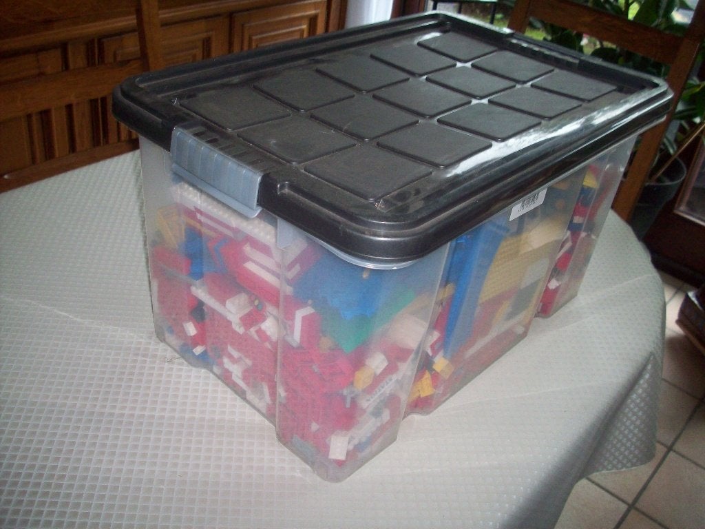 grote volle bak lego blokjes, Ophalen, Zo goed als nieuw, Lego