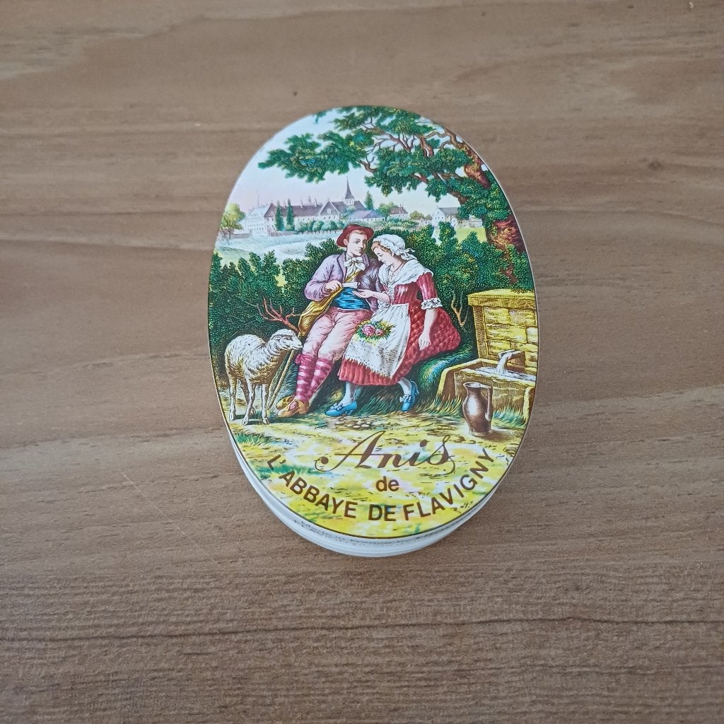 Vintage Anis de Flavigny blikje, Verzamelen, Ophalen of Verzenden, Gebruikt, Overige, Overige merken