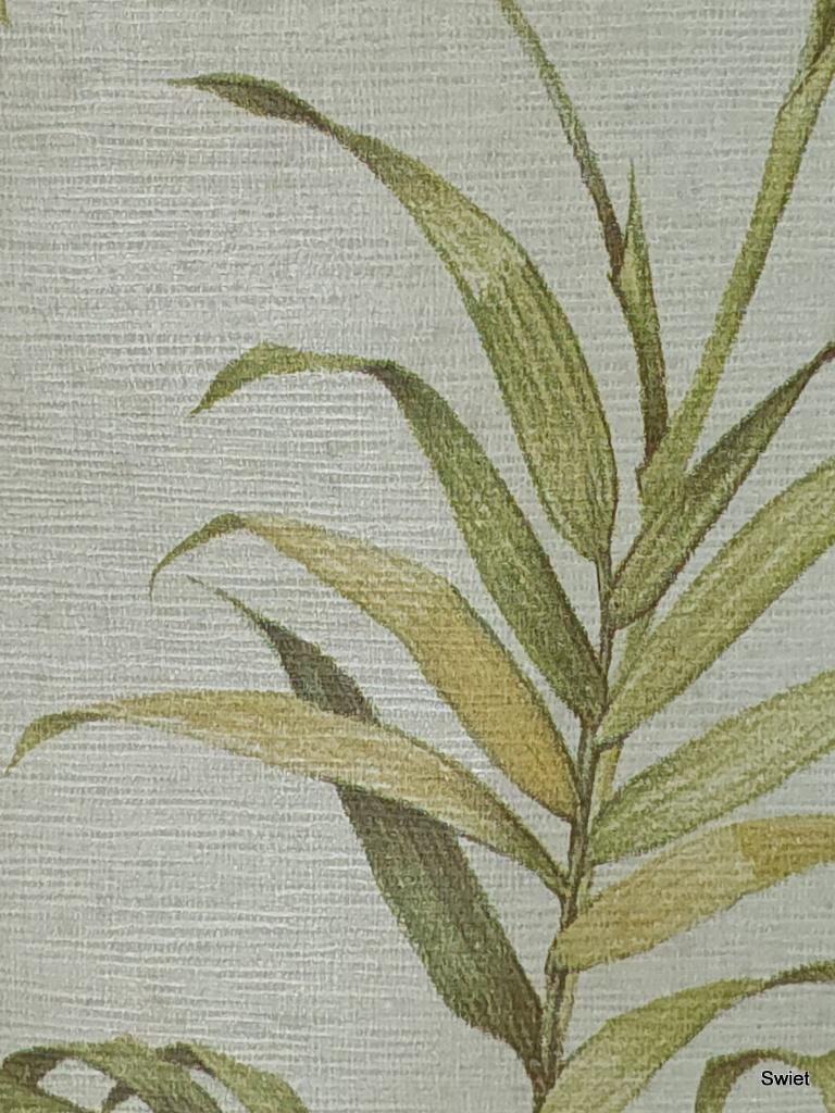 7188 vintage bamboe japandi behang groen natuurlijk swiet, Ophalen of Verzenden, Minder dan 10 m², Geel