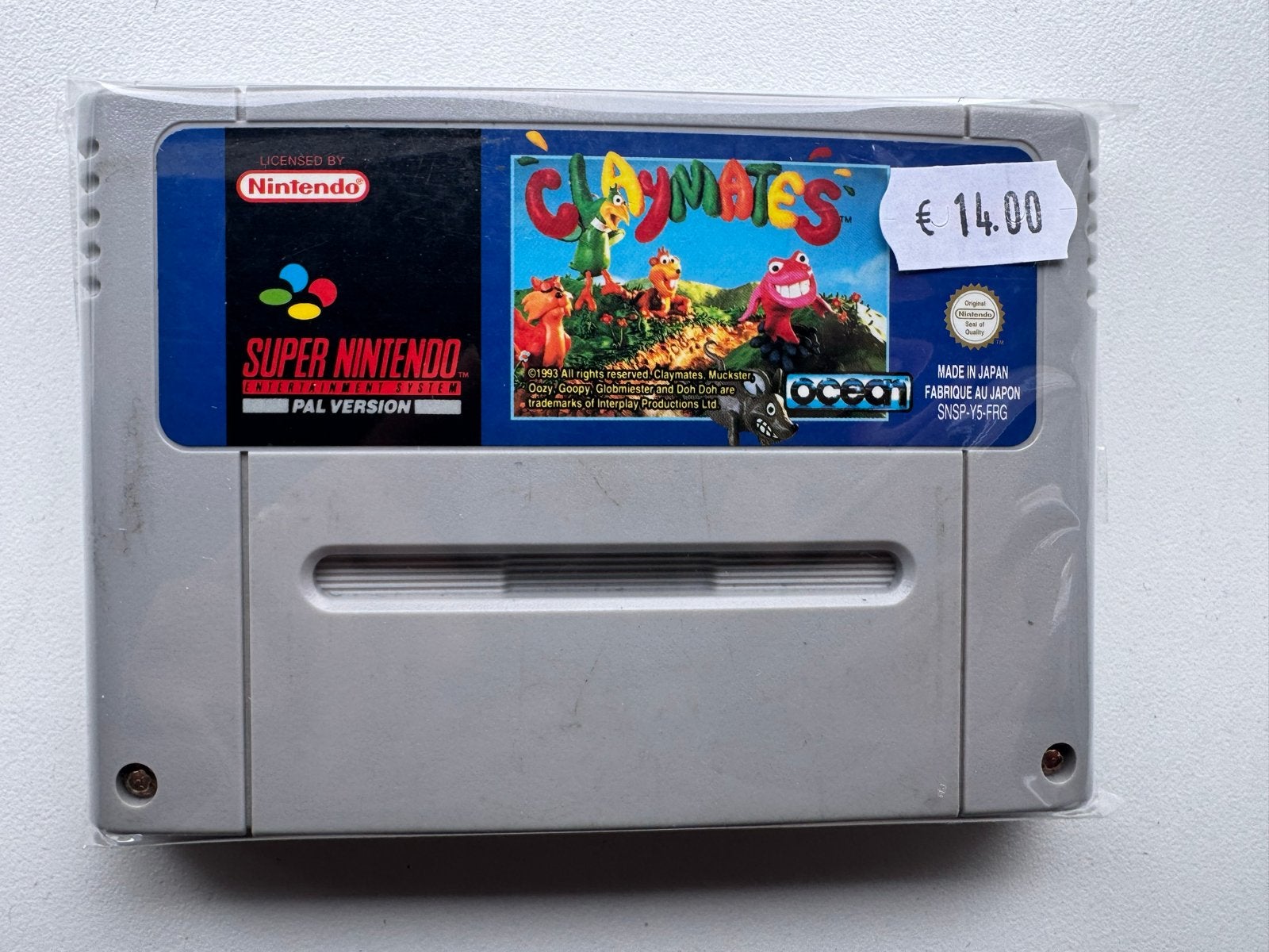 Claymates Super Nintendo (SNES) PAL Game Cartridge, Ophalen of Verzenden, Gebruikt, Zonder controller, Met games