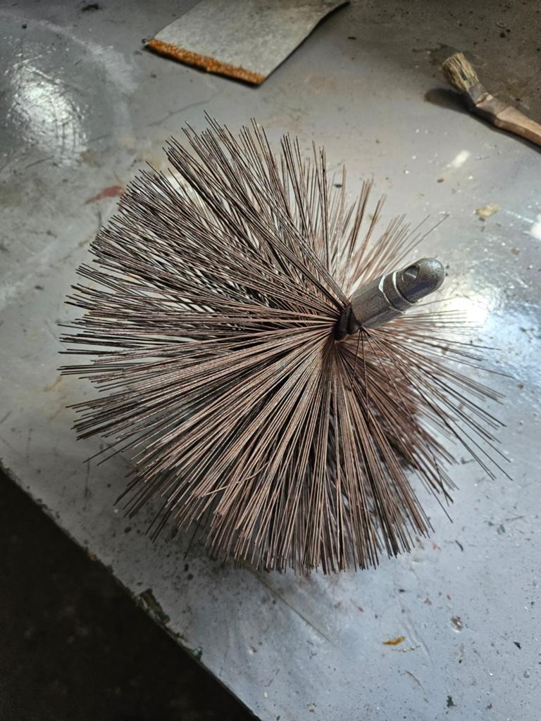 Schoorsteenveeg borstel, veegborstel, Ophalen of Verzenden, Hout, Overige soorten