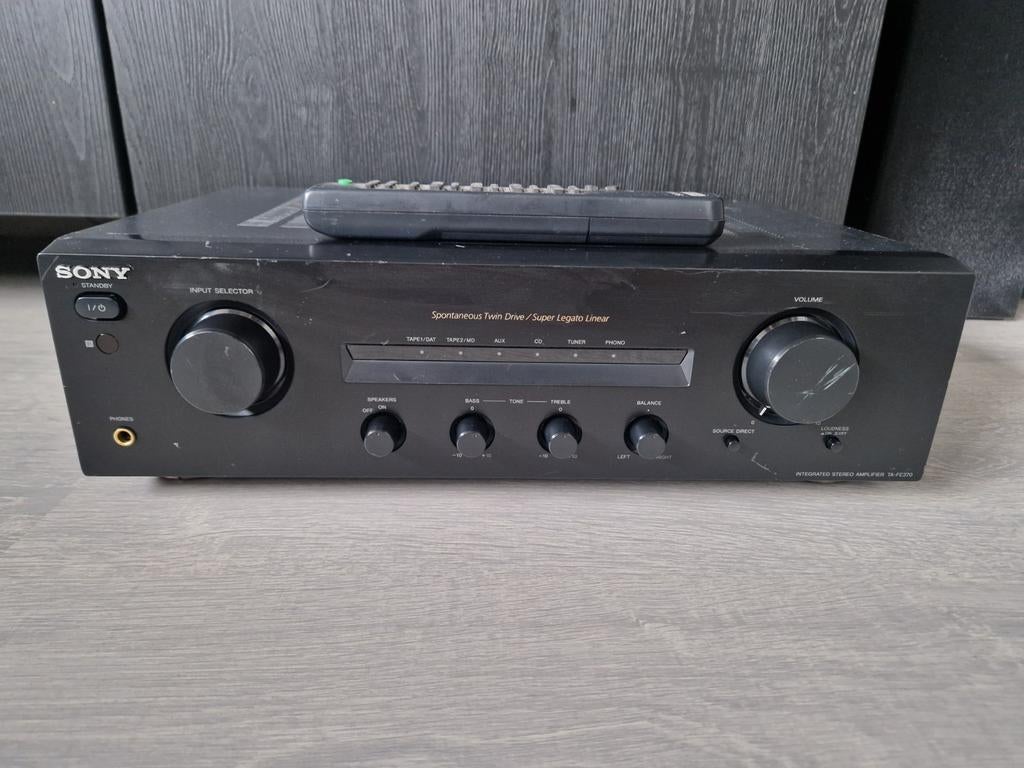 Sony TA-FE370 versterker/amplifier, getest en werkt, Audio, Tv en Foto, Versterkers en Receivers, Ophalen, Sony