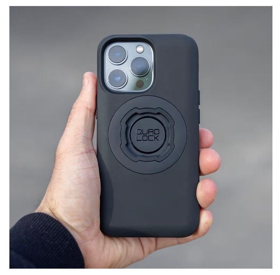 Quad Lock iPhone 16 Hoesje - Zwart, Kunststof, Zwart, IPhone 16, Quad Lock