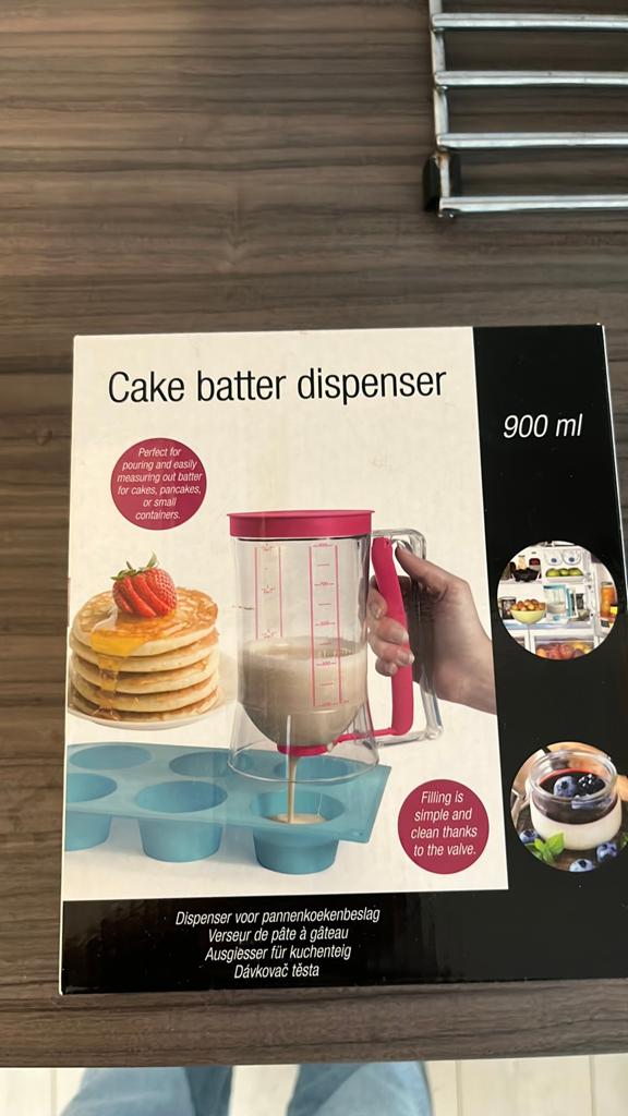 Nieuw in doos - cake batter dispenser, Minder dan 1 liter, Ophalen, Nieuw, 3 snelheden of meer