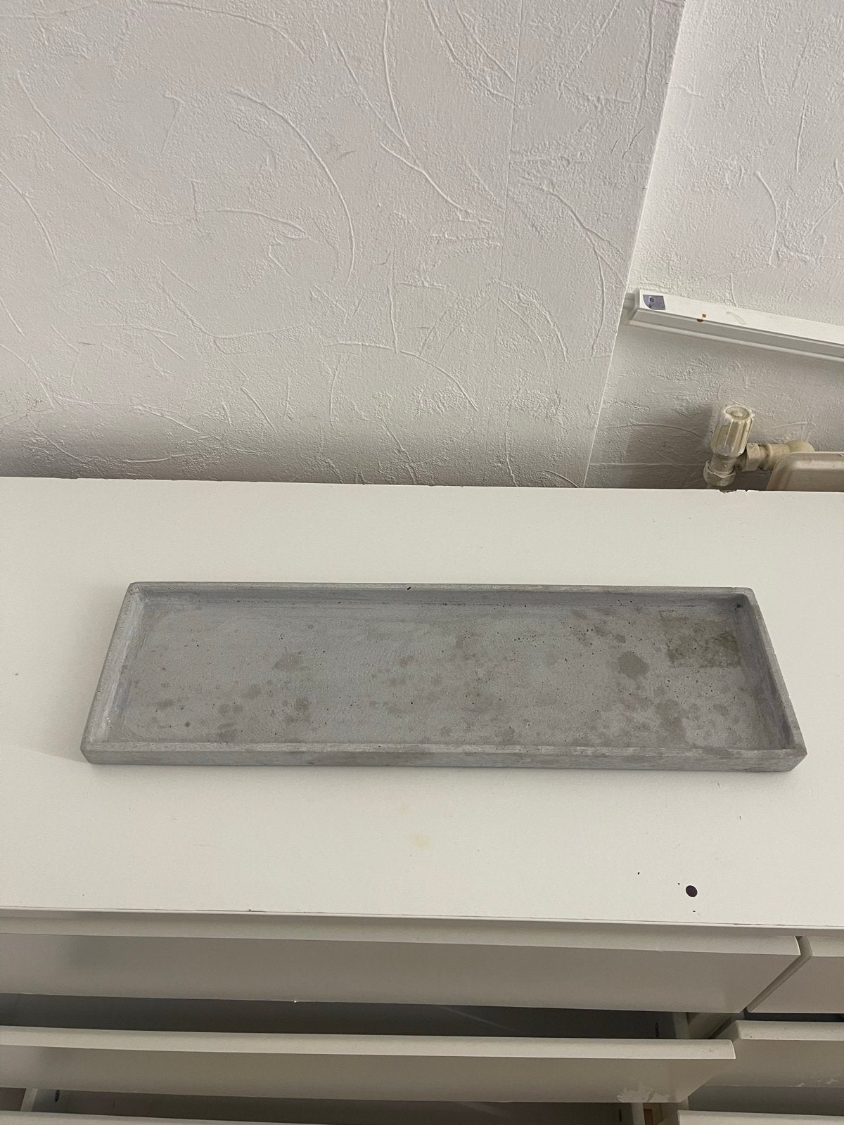 Jysk betonnen dienblad/decoratieschaal, Ophalen, Gebruikt, Grijs, Steen/keramiek