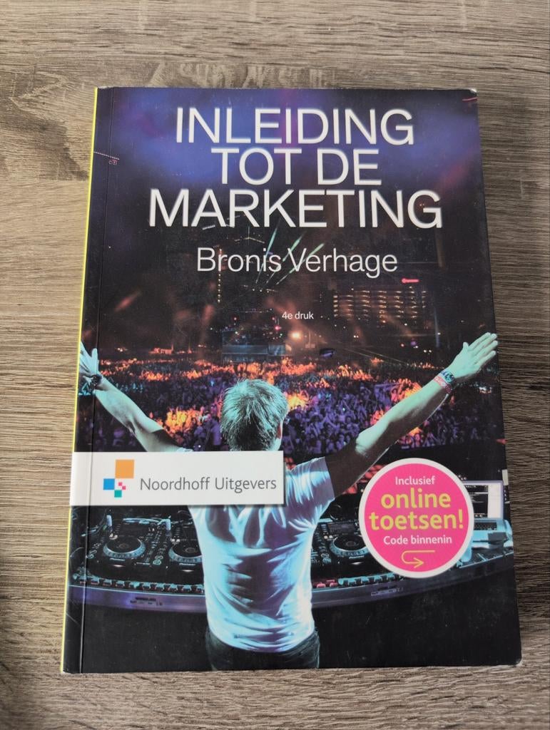 Bronis Verhage - Inleiding tot de marketing, Ophalen of Verzenden, Zo goed als nieuw, Bronis Verhage