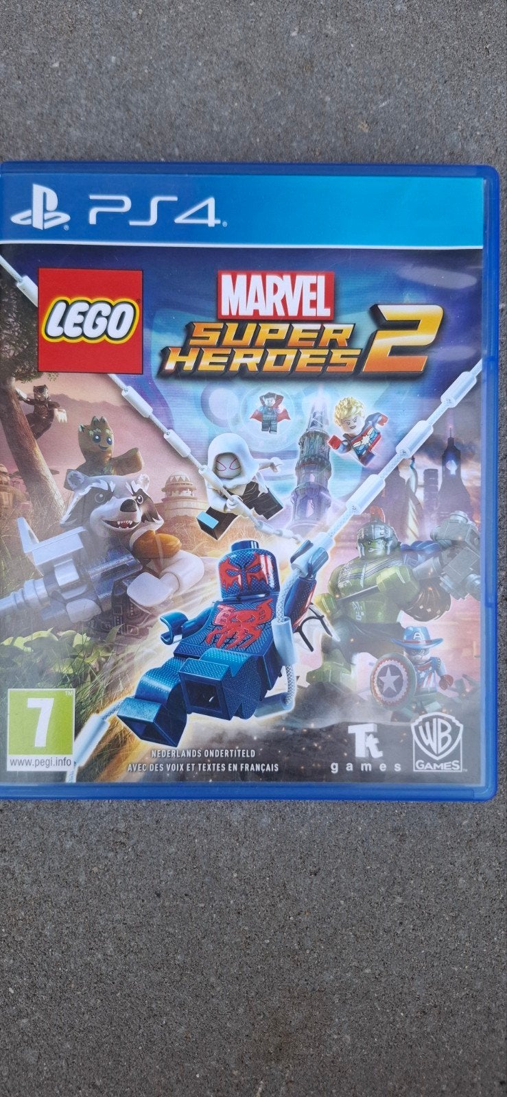 LEGO PS4 Games: Marvel Super Heroes 2 & Worlds, Avontuur en Actie, 1 speler, Ophalen of Verzenden, Zo goed als nieuw