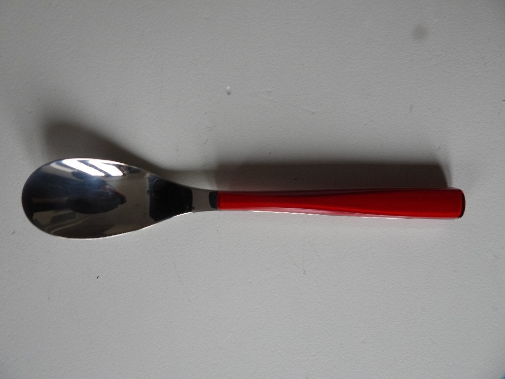 Degrenne dinerlepel rood tweezijdig plastic heft, Verzenden, Nieuw, Kunststof