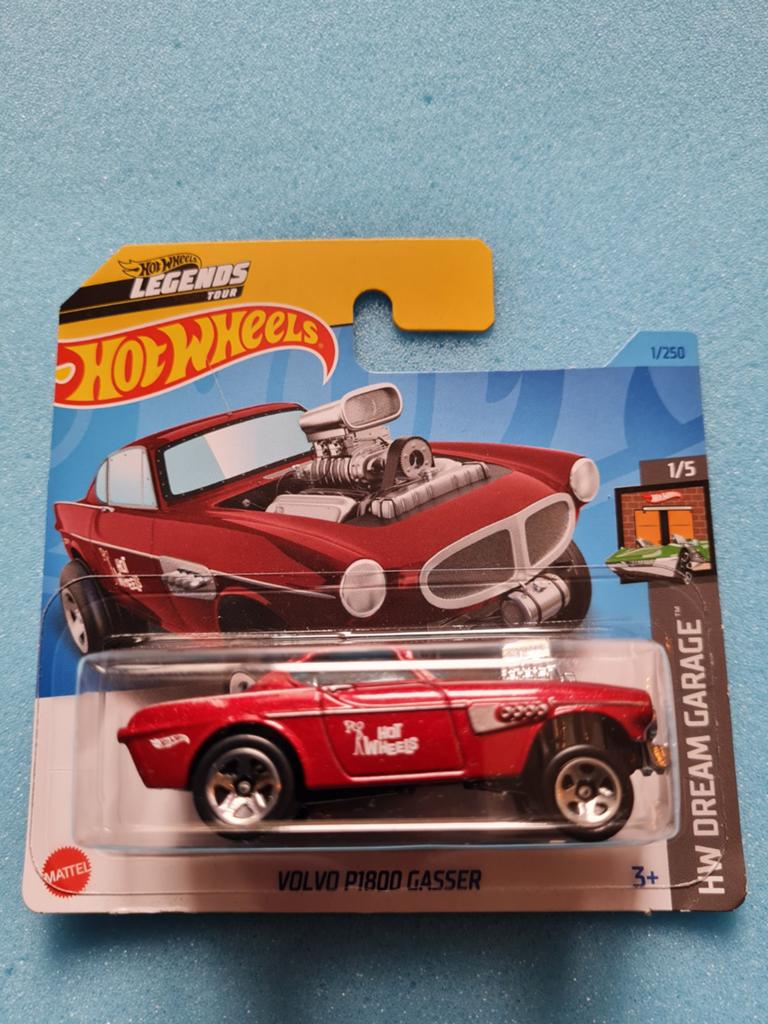 Volvo P1800 Gasser rood 1:64 (Hotwheels), Ophalen of Verzenden, Nieuw, Auto