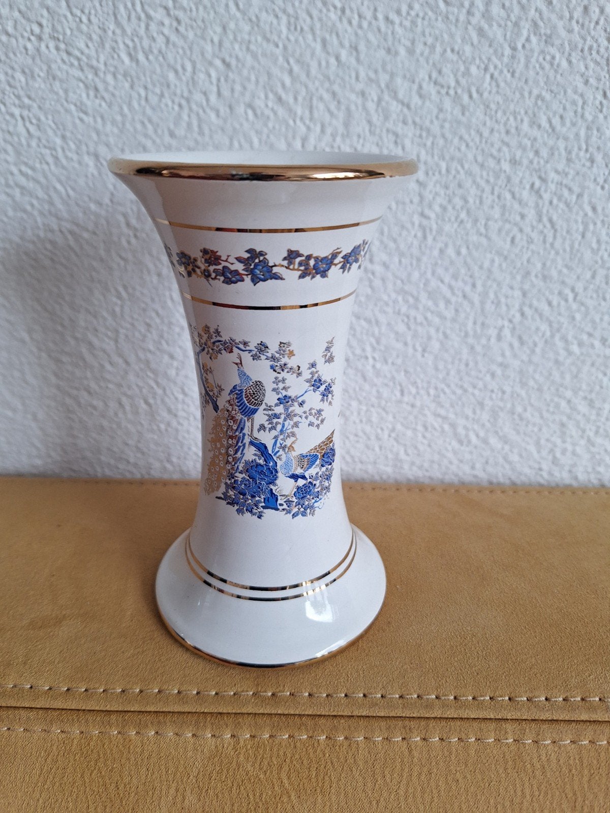 Griekse vaas met pauwen en 24K goud, handgemaakt, Antiek en Kunst, Ophalen