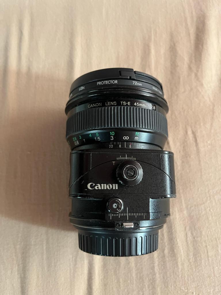 Canon TS-E 45mm f/2.8 Tilt-Shift Lens sony converter MC-11, Audio, Tv en Foto, Fotografie | Lenzen en Objectieven, Gebruikt, Overige typen