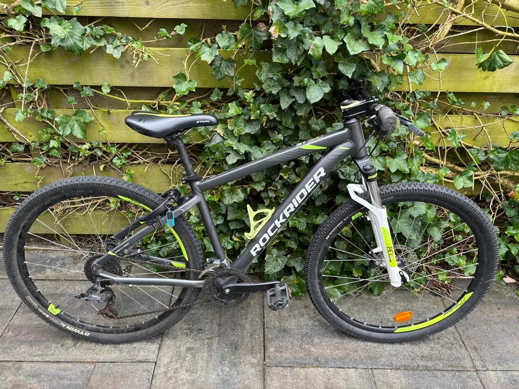 Rockrider ST 520 Mountainbike zwart groen, Fietsen en Brommers, Fietsen | Mountainbikes en ATB, Gebruikt, Hardtail, 45 tot 49 cm