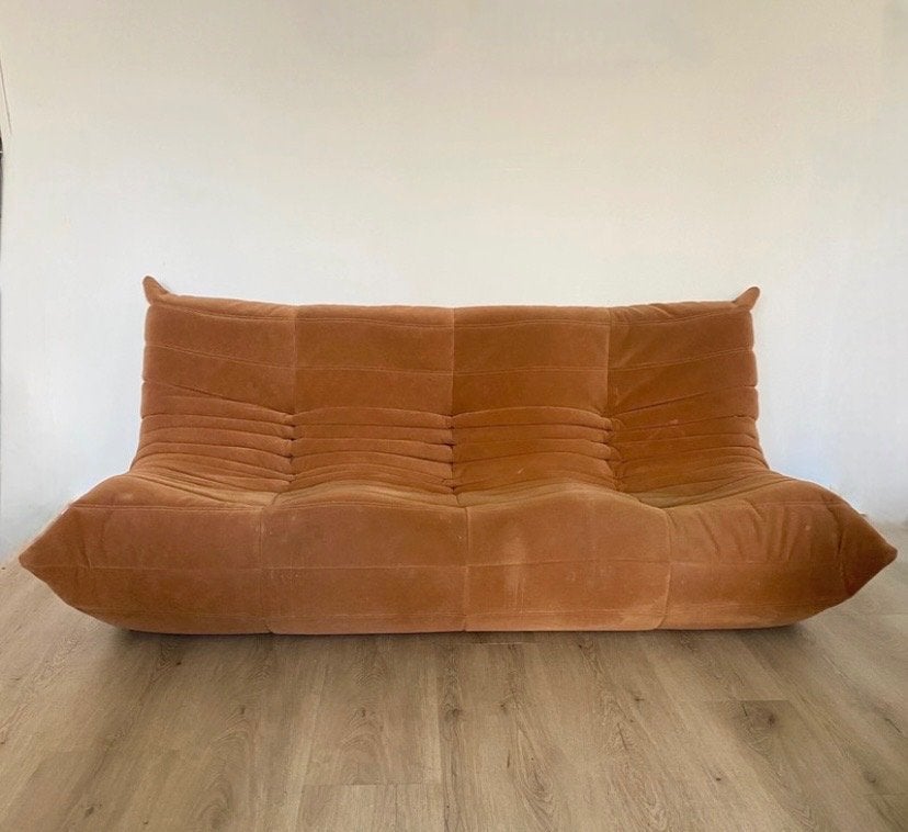 Ligne Roset Togo 3-zits bank, Ophalen, 100 tot 125 cm, Design, 150 tot 200 cm