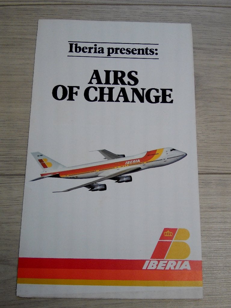 Brochure Iberia presents : Airs of Change, Verzenden, Zo goed als nieuw, Boek of Tijdschrift