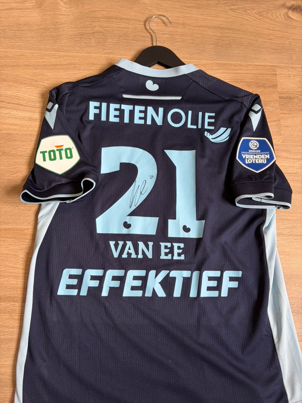 Espen van Ee #21 SC Heerenveen Matchworn Shirt vs Feyenoord, Verzamelen, Ophalen of Verzenden, Zo goed als nieuw, Shirt