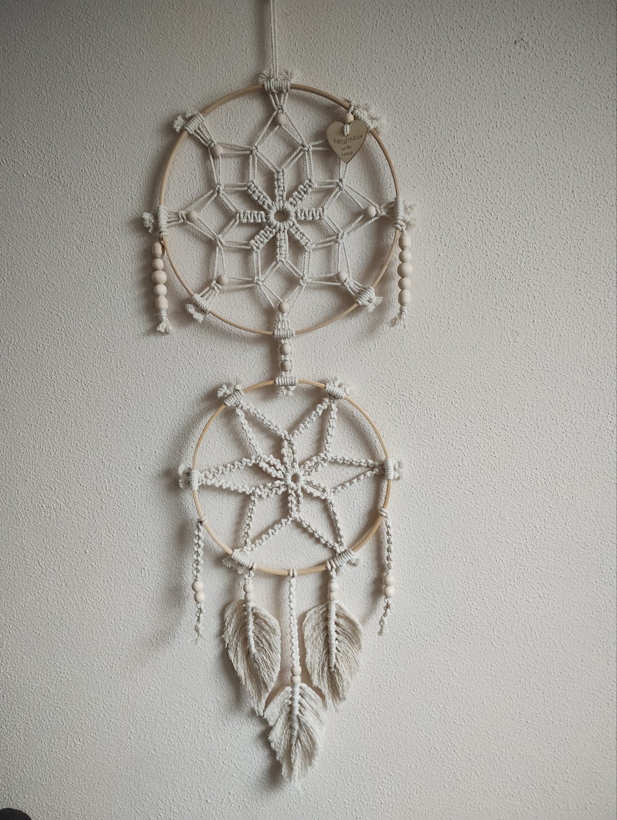 Handgemaakte macramé dromenvanger. Sisters Forever., Ophalen of Verzenden, Nieuw