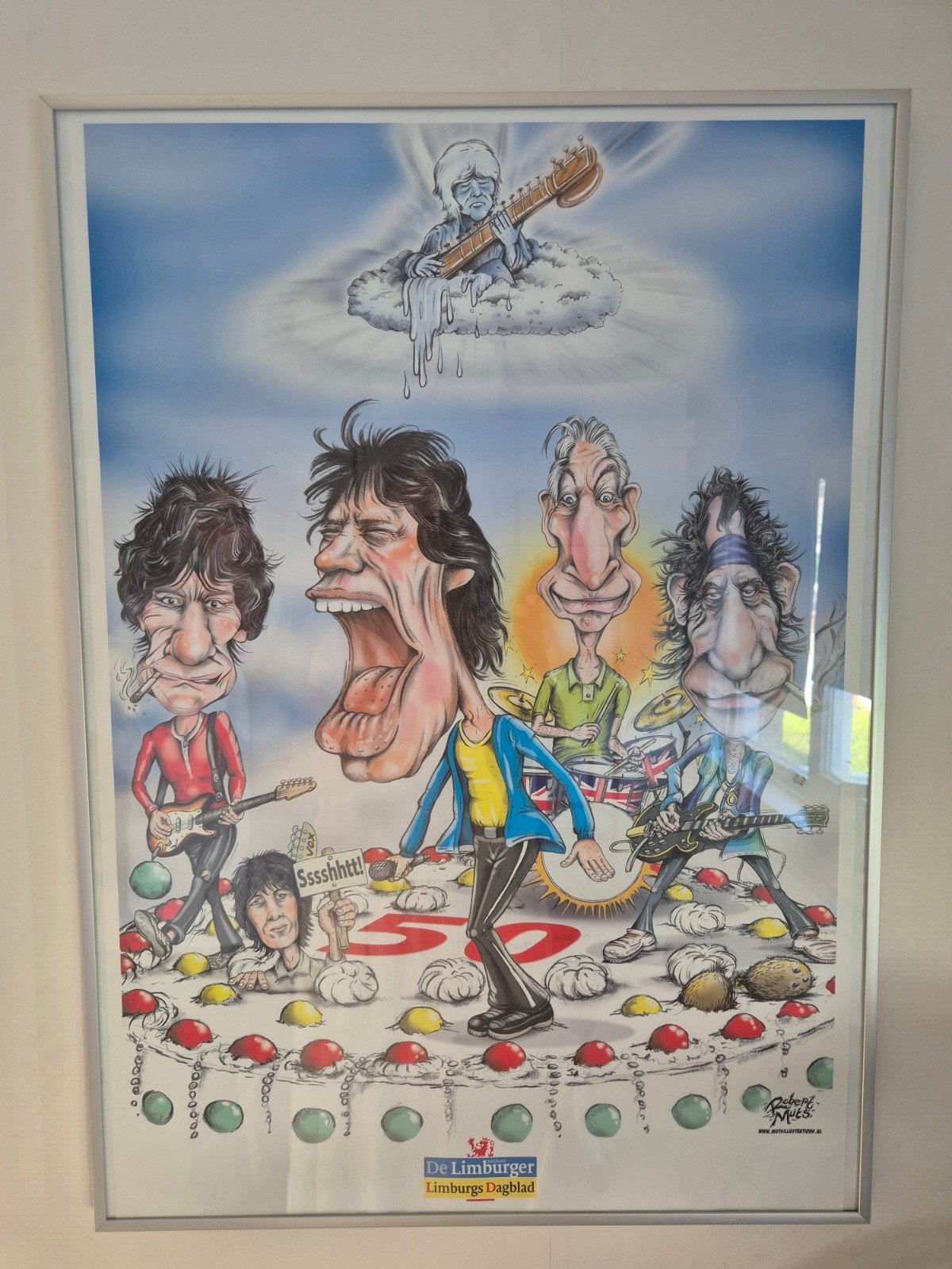 The Rolling Stones 50 jaar - Robert Mets print, Ophalen, Oorspronkelijke maker, 75 – 100, 50 tot 75 cm