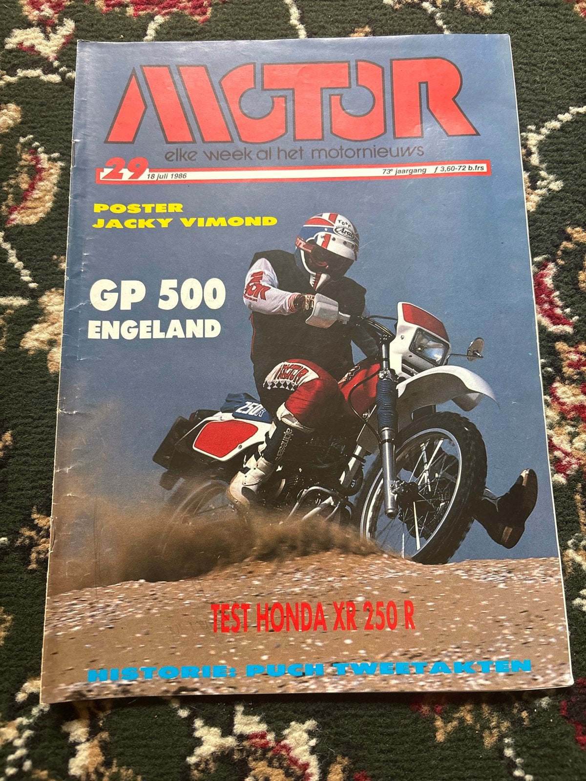 Motor Magazine 18 juli 1986 - Test Honda XR 250 R, Ophalen of Verzenden, Gelezen, Algemeen