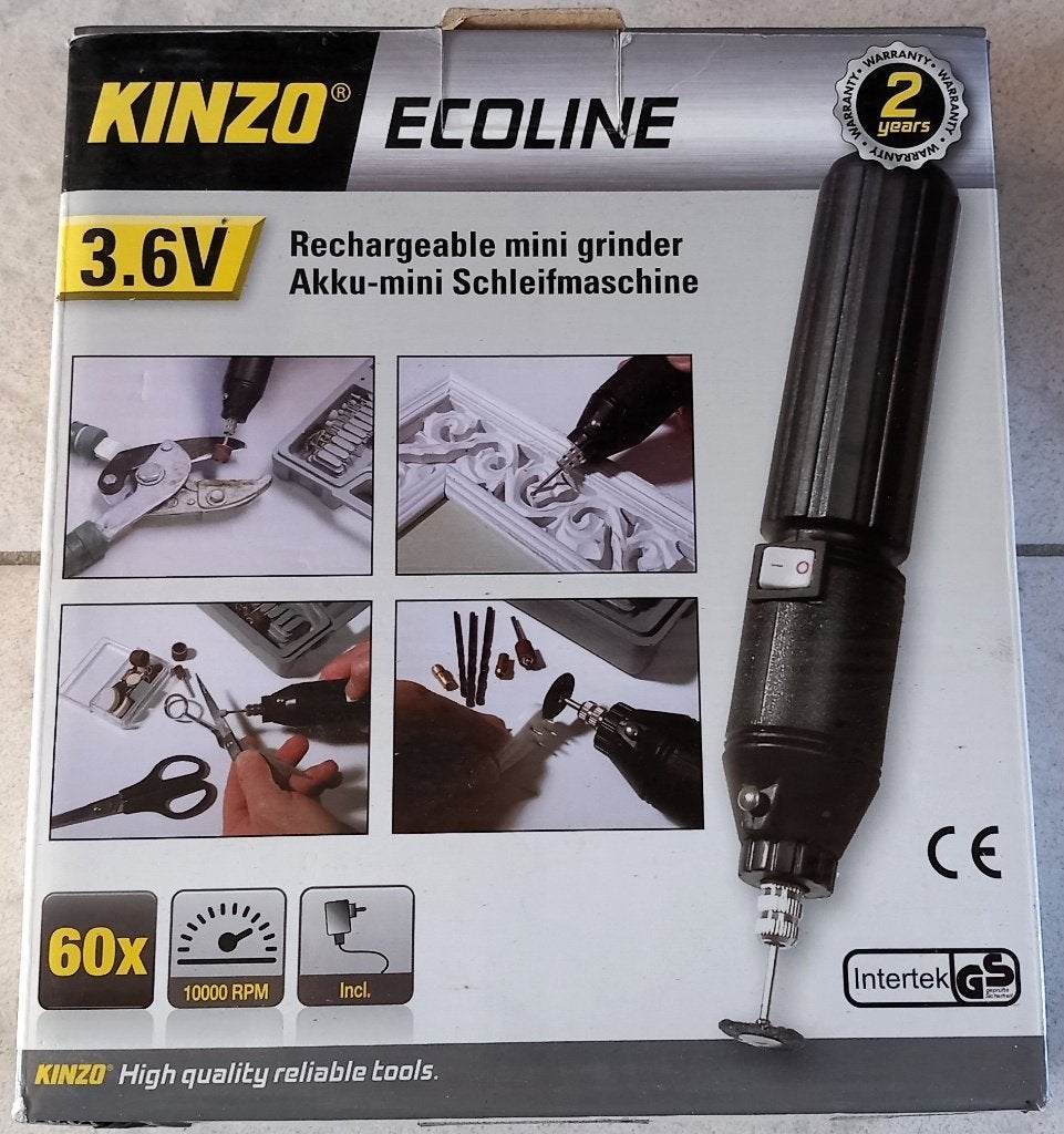 €15 - Kinzo Ecoline 3.6V Mini Slijpmachine / Multitool, Ophalen of Verzenden, Zo goed als nieuw, Minder dan 700 watt, Overige typen