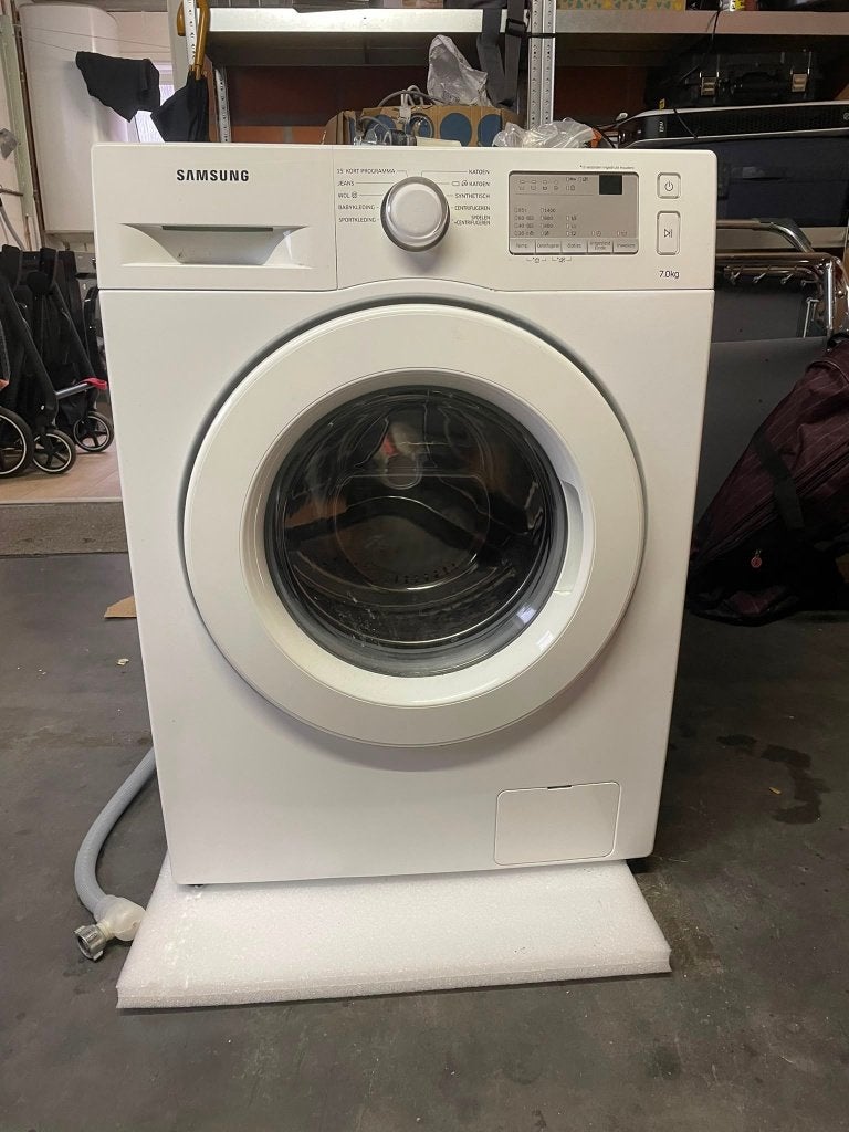 Betrouwbare Samsung Wasmachine (7 kg) – In prima staat!, Ophalen, Zo goed als nieuw, Voorlader, Energieklasse A of zuiniger