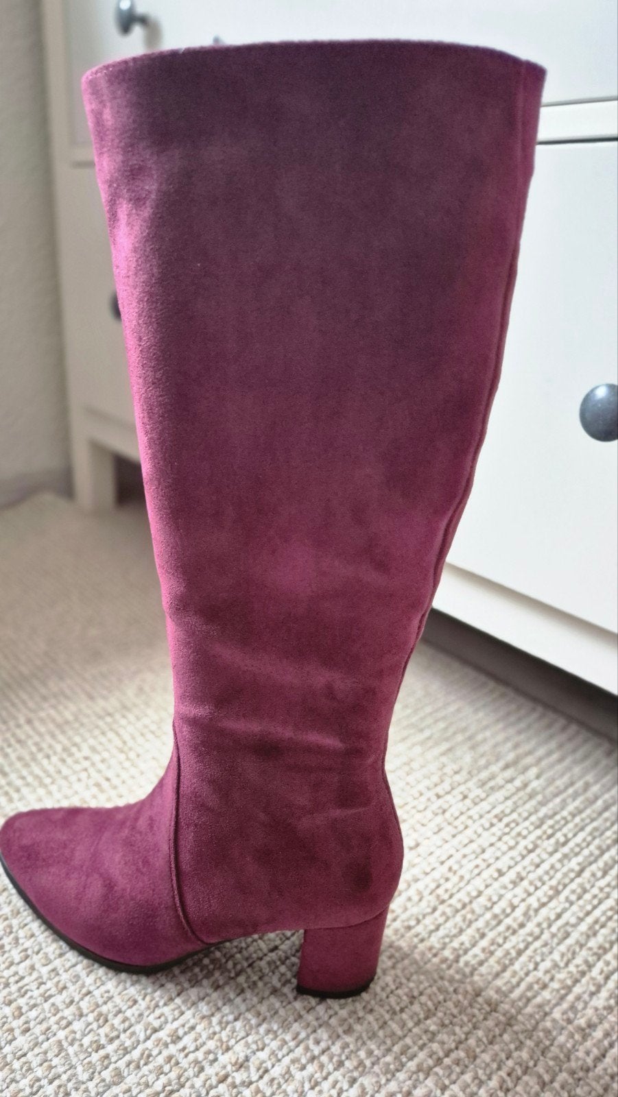 dames laarzen bordeaux rood maat 37, Hoge laarzen, Nieuw, Ophalen of Verzenden, Rood