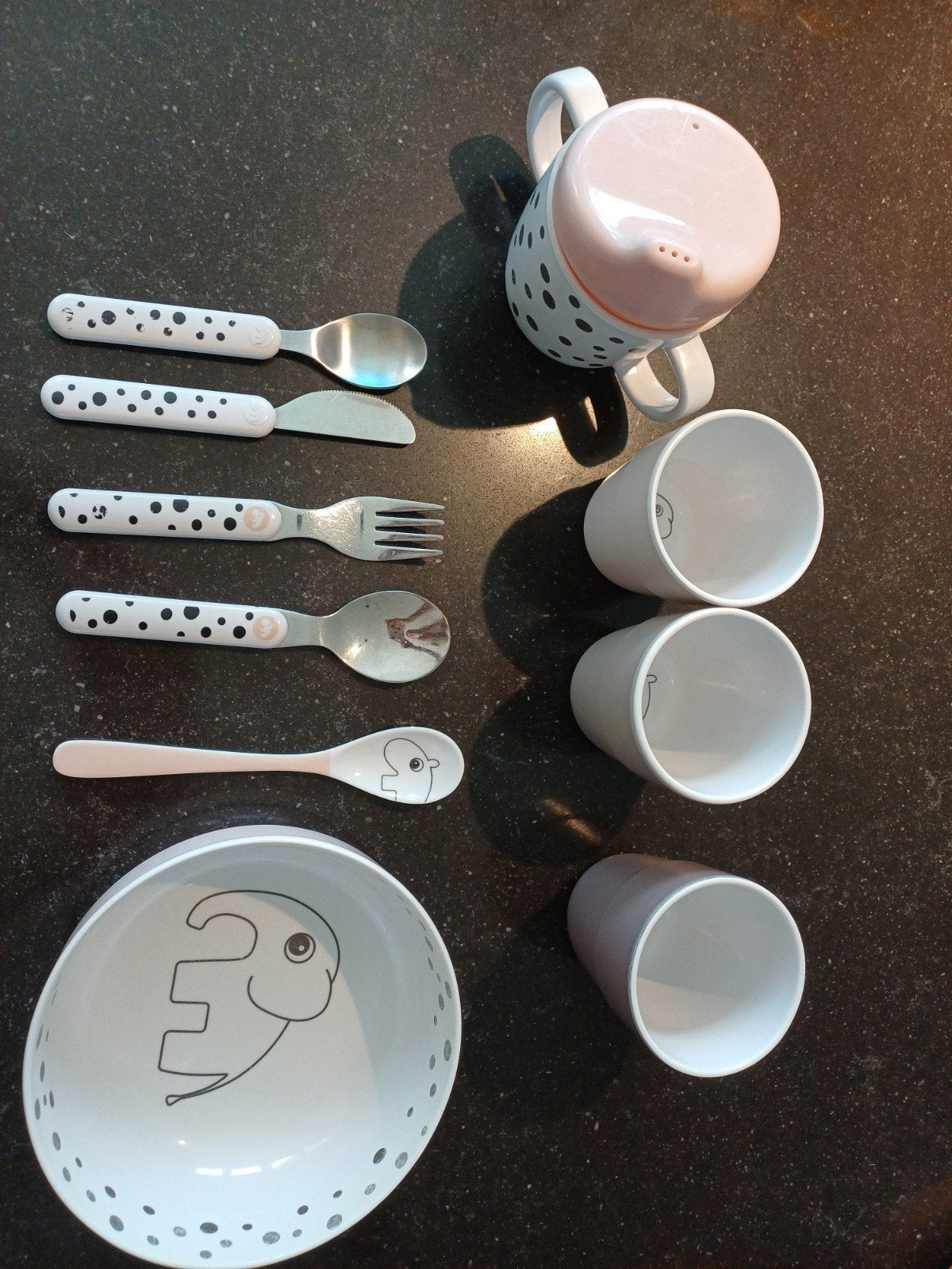 Done by Deer kinder servies set, Ophalen of Verzenden, Gebruikt