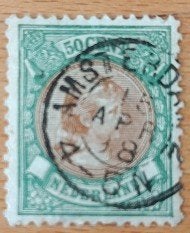Koningin Wilhelmina NVPH 45 en 46, Ophalen of Verzenden, T/m 1940, Gestempeld