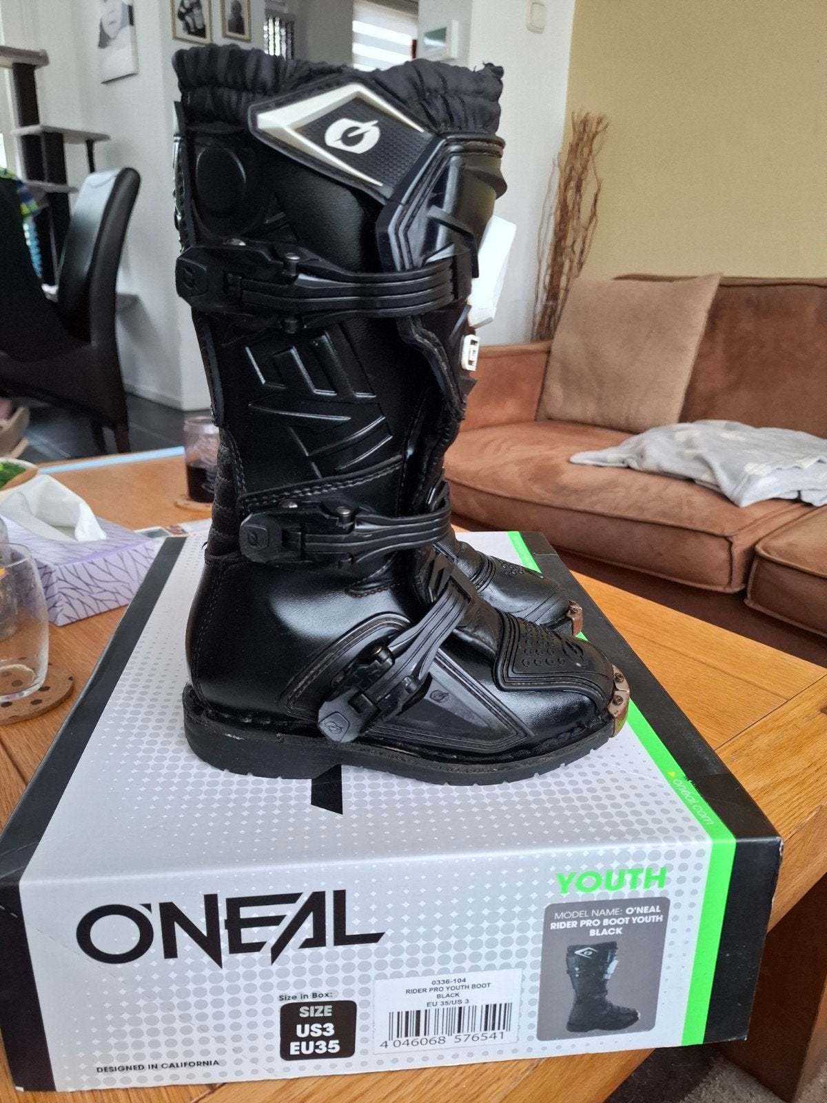 Crosslaarzen merk O'Neal maat 35 kinderlaarzen, Motoren, Kleding | Motorkleding, Ophalen of Verzenden, Tweedehands, Laarzen