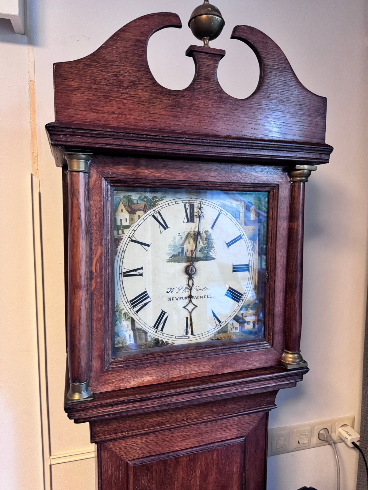 Authentieke Engelse staande klok 1826-1840, Ophalen