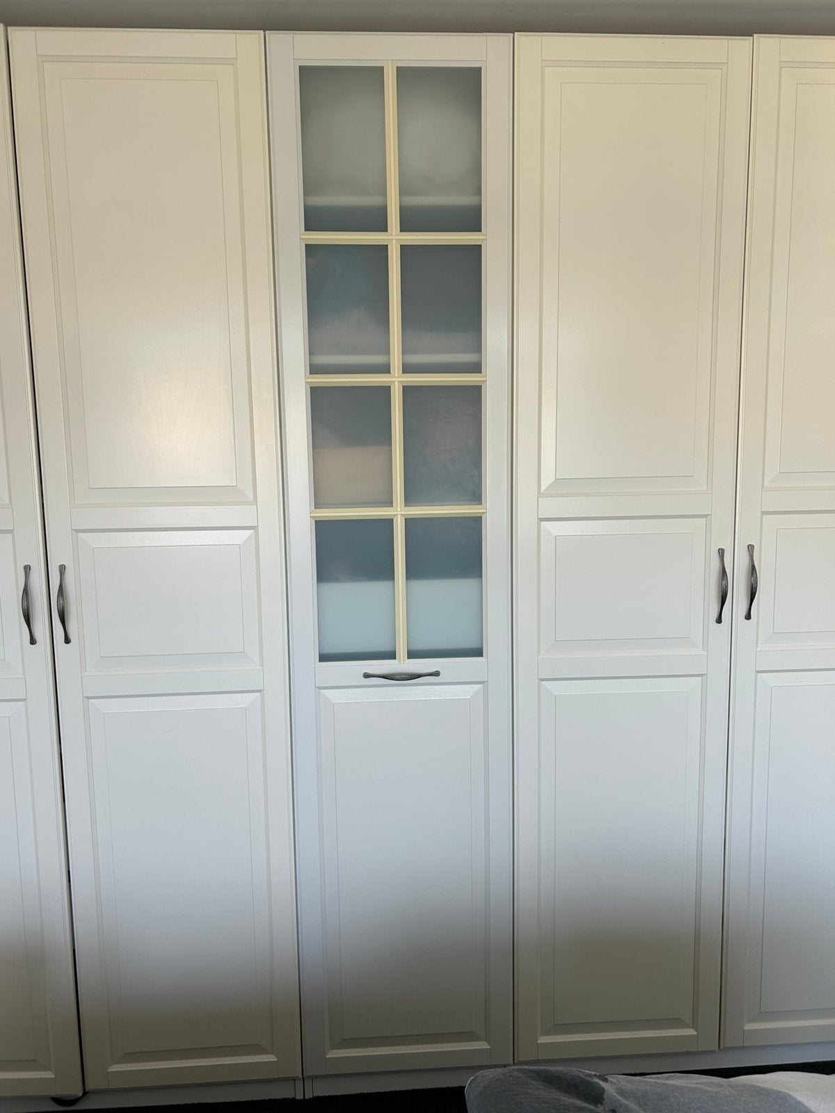 Pax Tyssedal deur met raam en roedeverdeling, Huis en Inrichting, Ophalen, 200 cm of meer, 50 tot 100 cm, Zo goed als nieuw