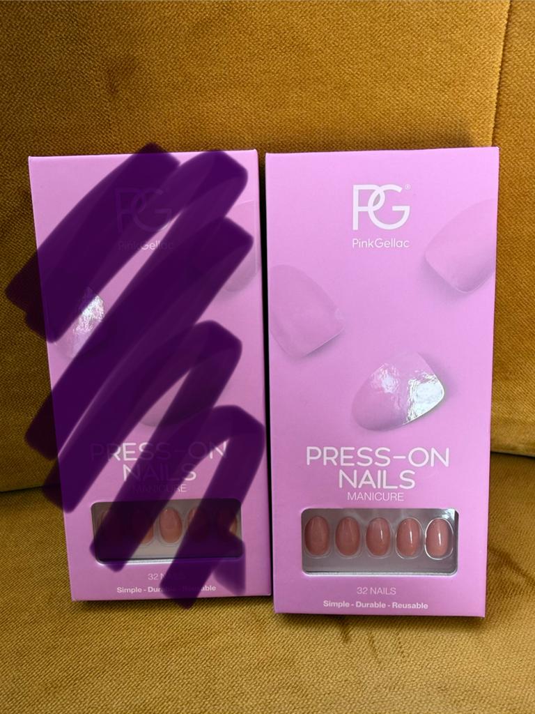Pink gellac  Press-on nails, Ophalen of Verzenden, Nieuw, Handen en Nagels