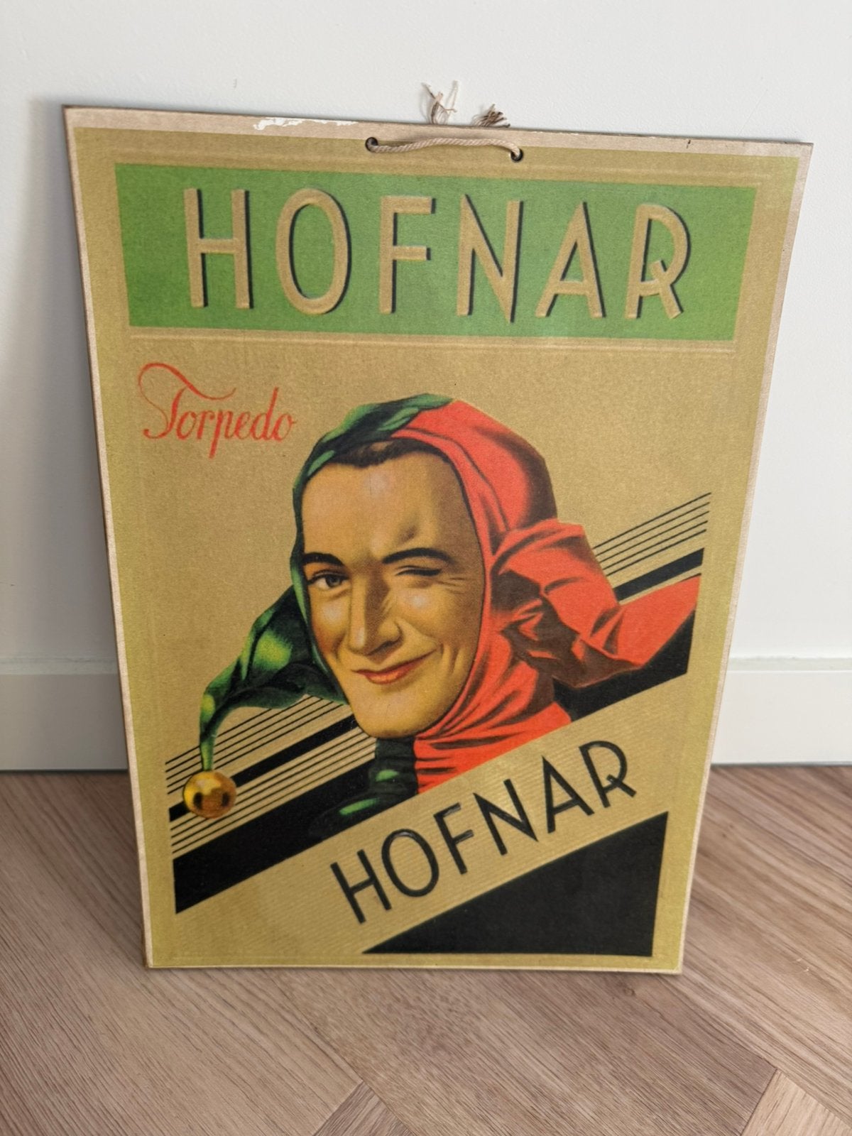 Hofnar sigaren, Ophalen of Verzenden, Gebruikt, Reclamebord