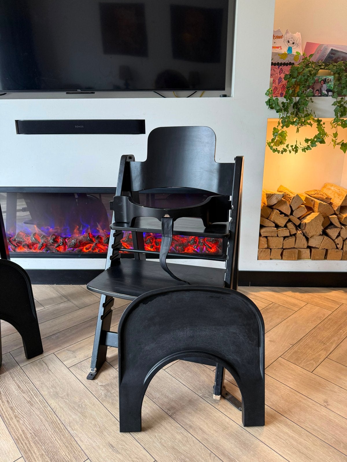 Kidsmill Up! Kinderstoel Beukenhout Incl. Houten Babyset, Kinderen en Baby's, Kinderstoelen, Ophalen, Zo goed als nieuw, Meegroeistoel